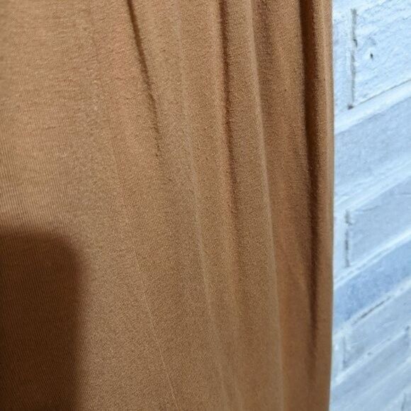 ASOS romper jumpsuit wide leg sleeveless tan jersey sz 2 - Picture 7 of 8